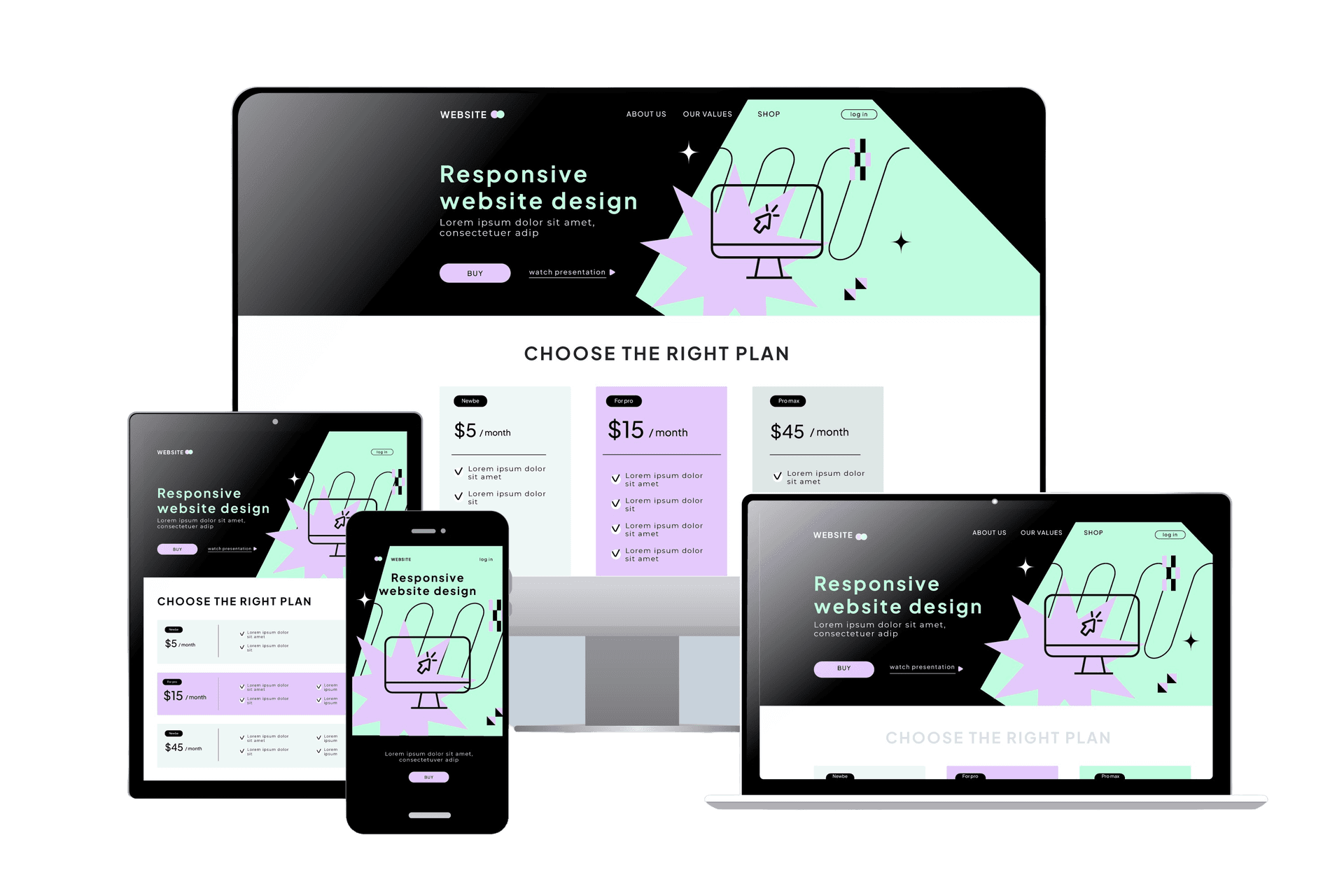 Responsive Web Design Illustration